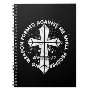 No Weapon Formed Against me shall prosper Faith in Notebook