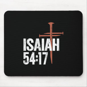 No Weapon Formed Against Me Shall Prosper - Front Mouse Pad