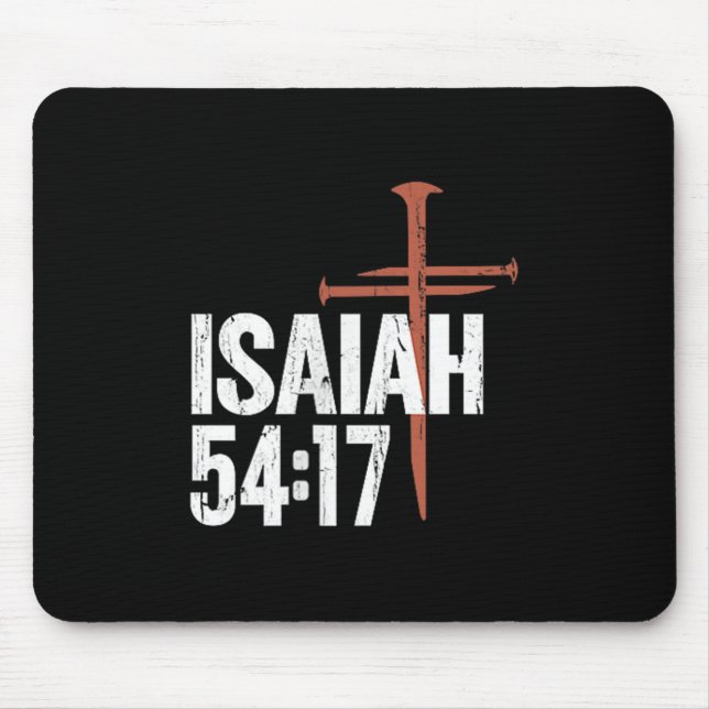 No Weapon Formed Against Me Shall Prosper - Front  Mouse Pad (Front)
