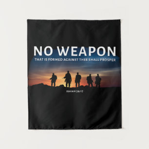 No Weapon Formed Against You Shall Prosper Bible Tapestry