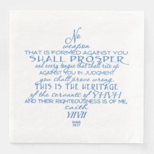 No Weapon Star of David Napkin