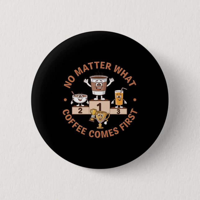 No What  6 Cm Round Badge (Front)