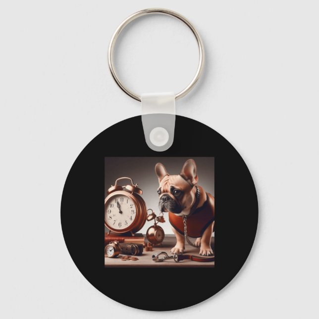 No What Time It Is  Key Ring (Front)