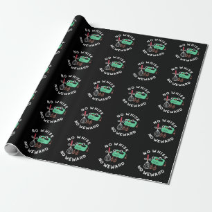 No Whisk No Weward Funny Baking Pun Dark BG Wrapping Paper