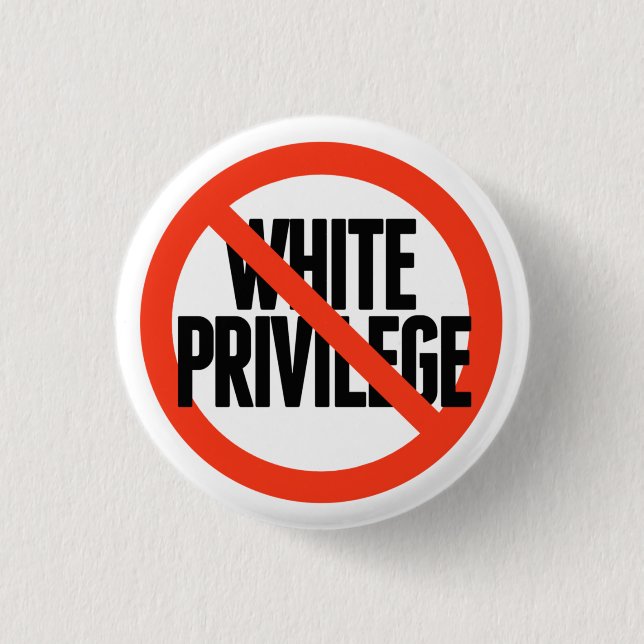 No White Privilege 3 Cm Round Badge (Front)