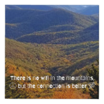 No WIFI Faux Canvas Print