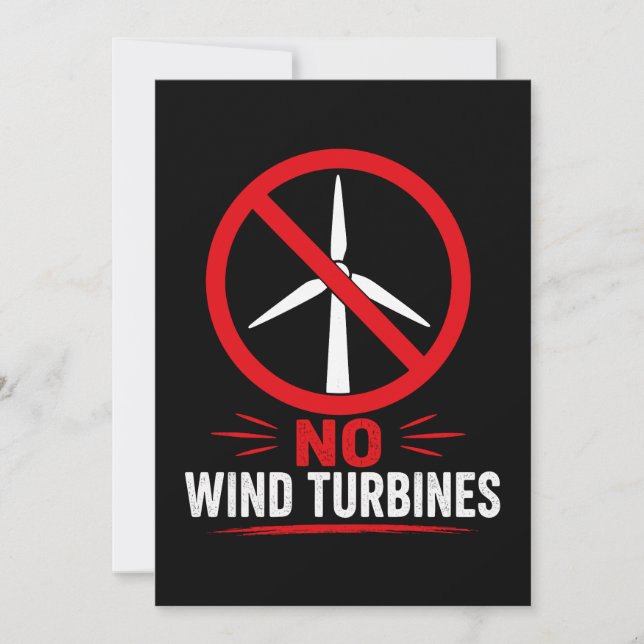 No wind turbines rural protest invitation (Front)