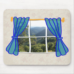 No Window Faux Window Funny Work Place Mouse Pad