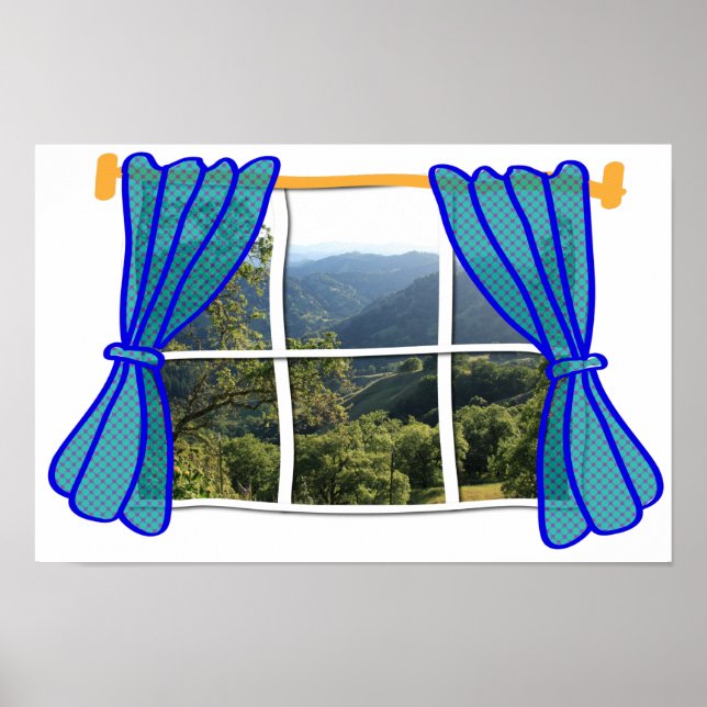 No Window Faux Window Funny Work Place Poster (Front)