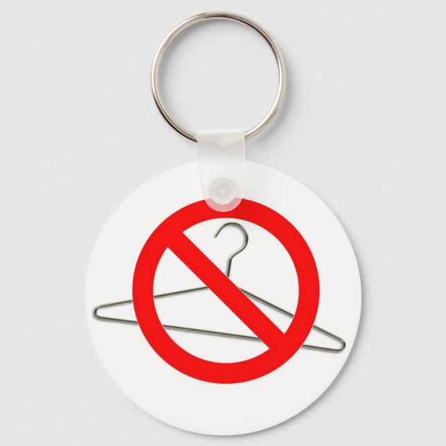 No Wire Hangers!!! Key Ring (Front)