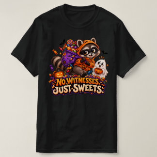 No Witnesses Just Sweets Funny Racoon Shirt