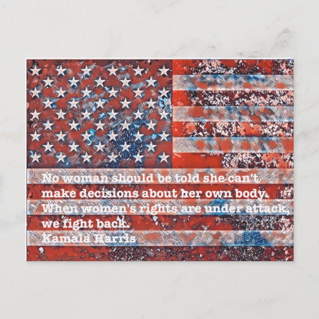 No Woman Postcard (Front)