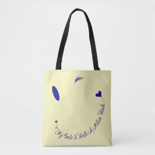 No Words, Smiles Say It All Tote Bag