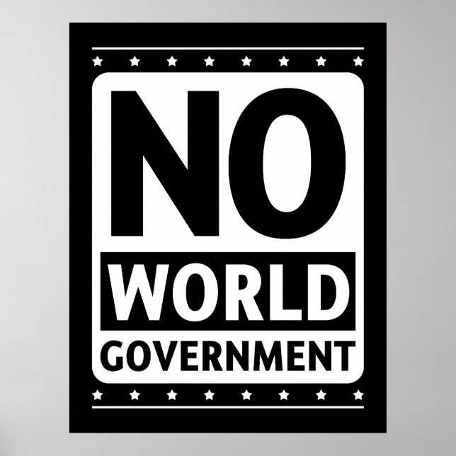 No World Government #1 Poster (Front)