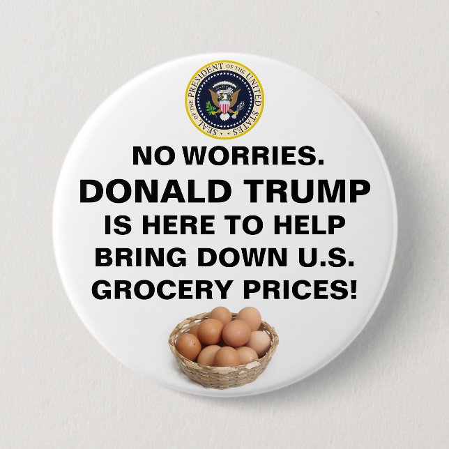 No Worries™ Button (Front)