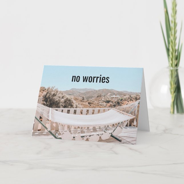No Worries, I've Got Your Back - Card (Front)