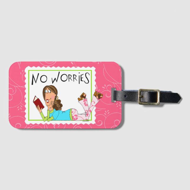 No Worries Luggage Tag (Front Horizontal)