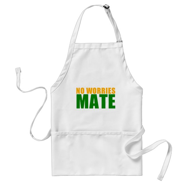 no worries mate standard apron (Front)
