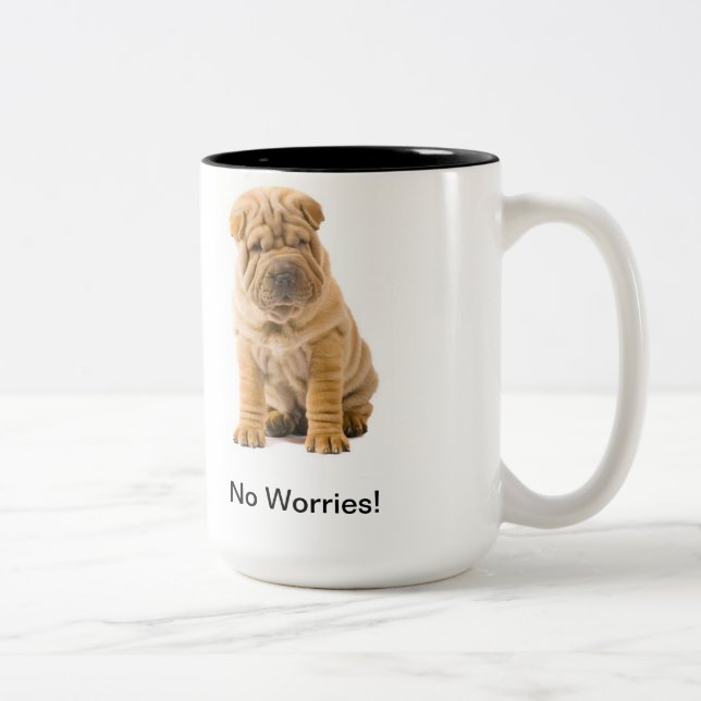 No Worries Shar-Pei Mug (Right)