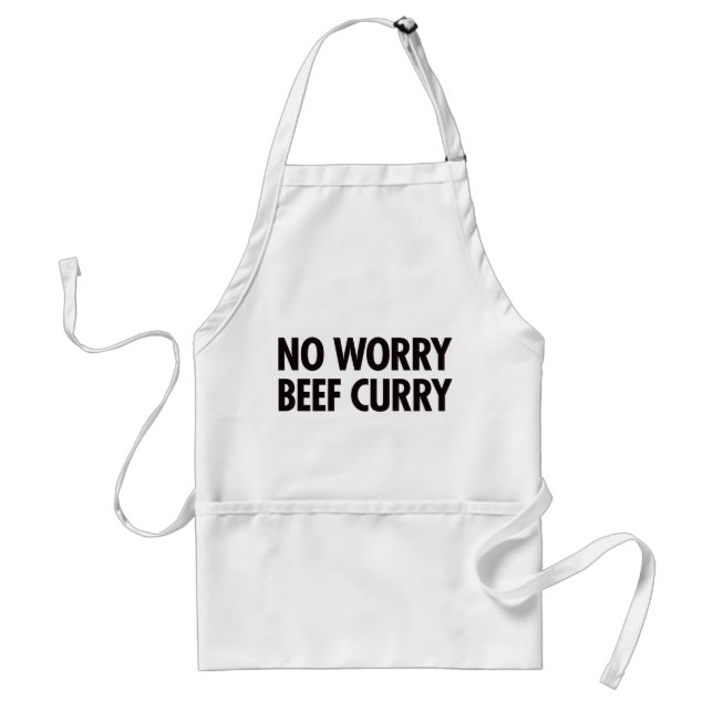No Worry Beef Curry Standard Apron (Front)