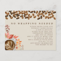 No Wrapping Needed Fall Coffee Baby Shower