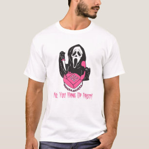 No You Hang Up First Ghostface Calling Halloween T-Shirt