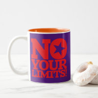 No Your Limits! Red Text Purple BG