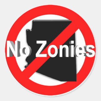 No Zonies! Sticker