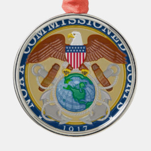 NOAA Commissioned Corps seal Metal Tree Decoration