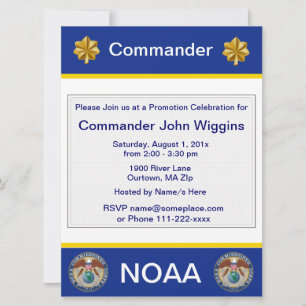 NOAA Lieutenant Commander Invitation