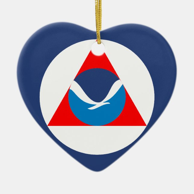 Noaa, United States Ceramic Tree Decoration (Front)