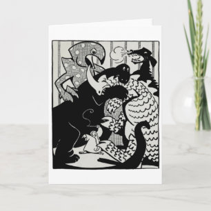 "Noah and the Dinosaurs" Greeting Card