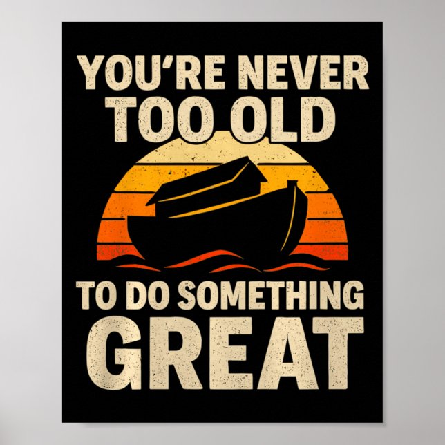 Noah Ark Church Travel Christian Faith You're Neve Poster (Front)