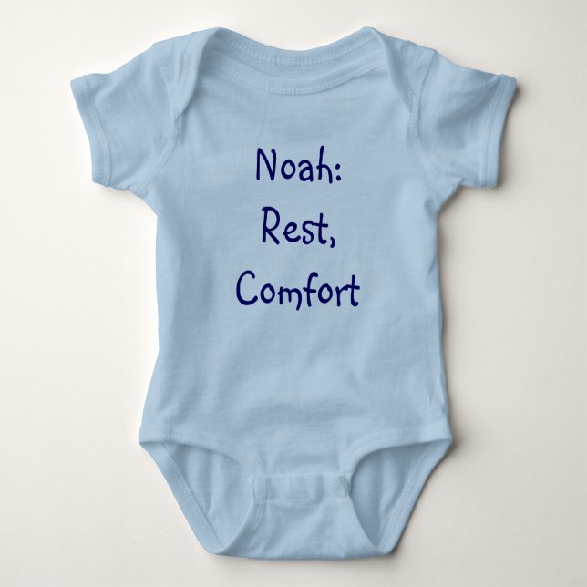 Noah Baby Name Meaning Bodysuit (Front)