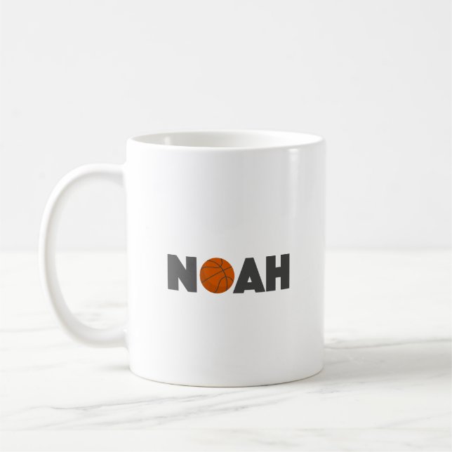 Noah Basketball Coffee Mug (Left)