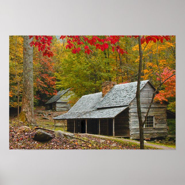Noah "Bud" Ogle Cabin in the Smokies Poster (Front)