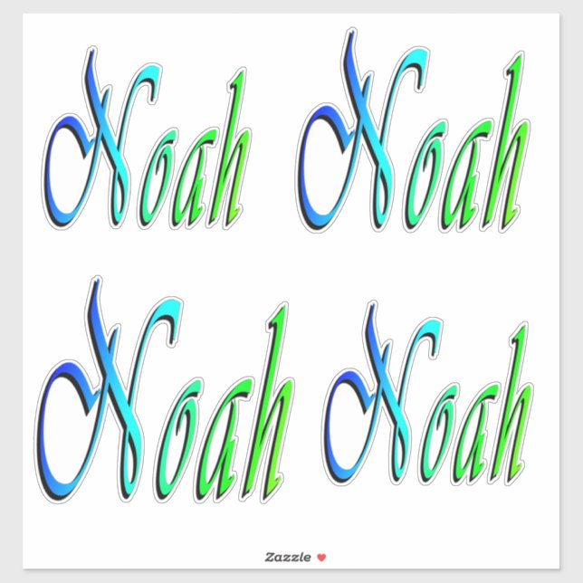 Noah Colourful Names, (Sheet)