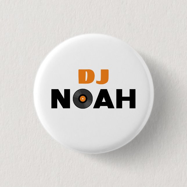 Noah DJ 3 Cm Round Badge (Front)