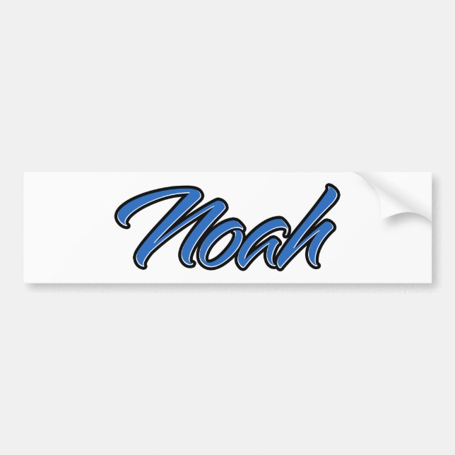 Noah Name blue Aufkleber Sticker Autoaufkleber (Front)