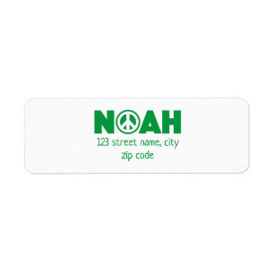 Noah Return Address Label