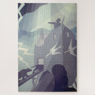 Noah’s Ark – 1927 Aaron Douglas Art Jigsaw Puzzle