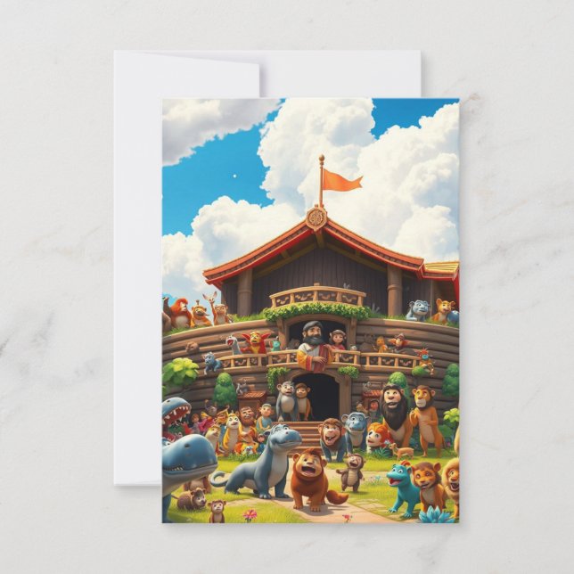 Noah’s Ark Of Joy Thank You Card (Front)