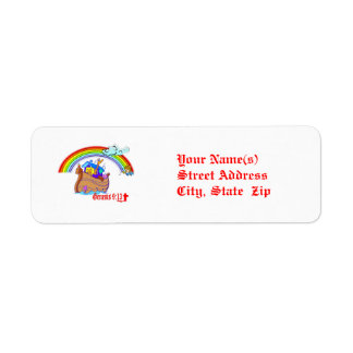 Noah’s Ark Return Address Label