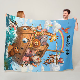 Noah’s Great Ark Adventure Fleece Blanket