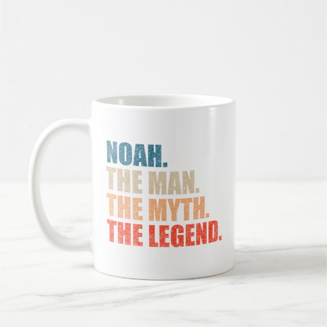 Noah The Man The Myth The Legend Coffee Mug (Left)