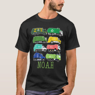Noah Trash Truck For Kids Collector Ecologist Garb T-Shirt