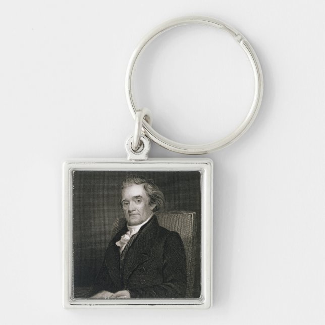 Noah Webster (1758-1843) engraved by Frederick W. Key Ring (Front)