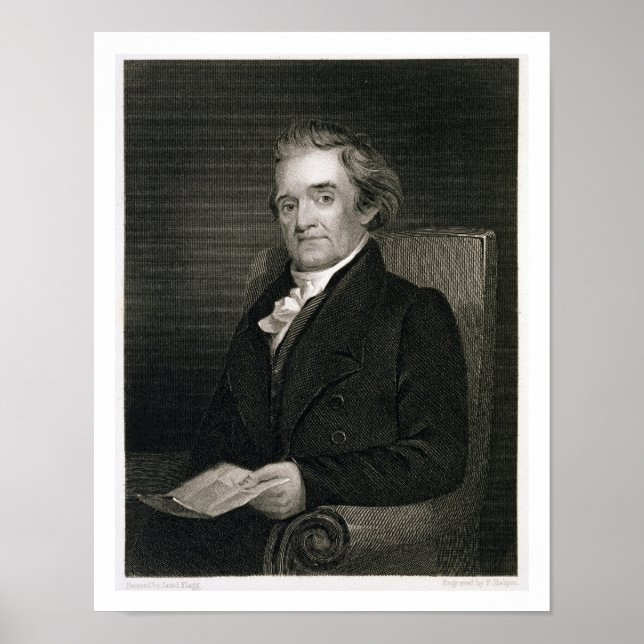 Noah Webster (1758-1843) engraved by Frederick W. Poster (Front)