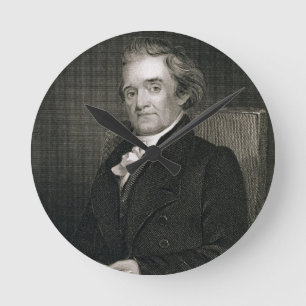 Noah Webster (1758-1843) engraved by Frederick W. Round Clock