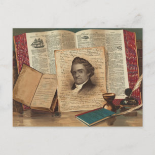 Noah Webster The Schoolmaster of the Republic Postcard
